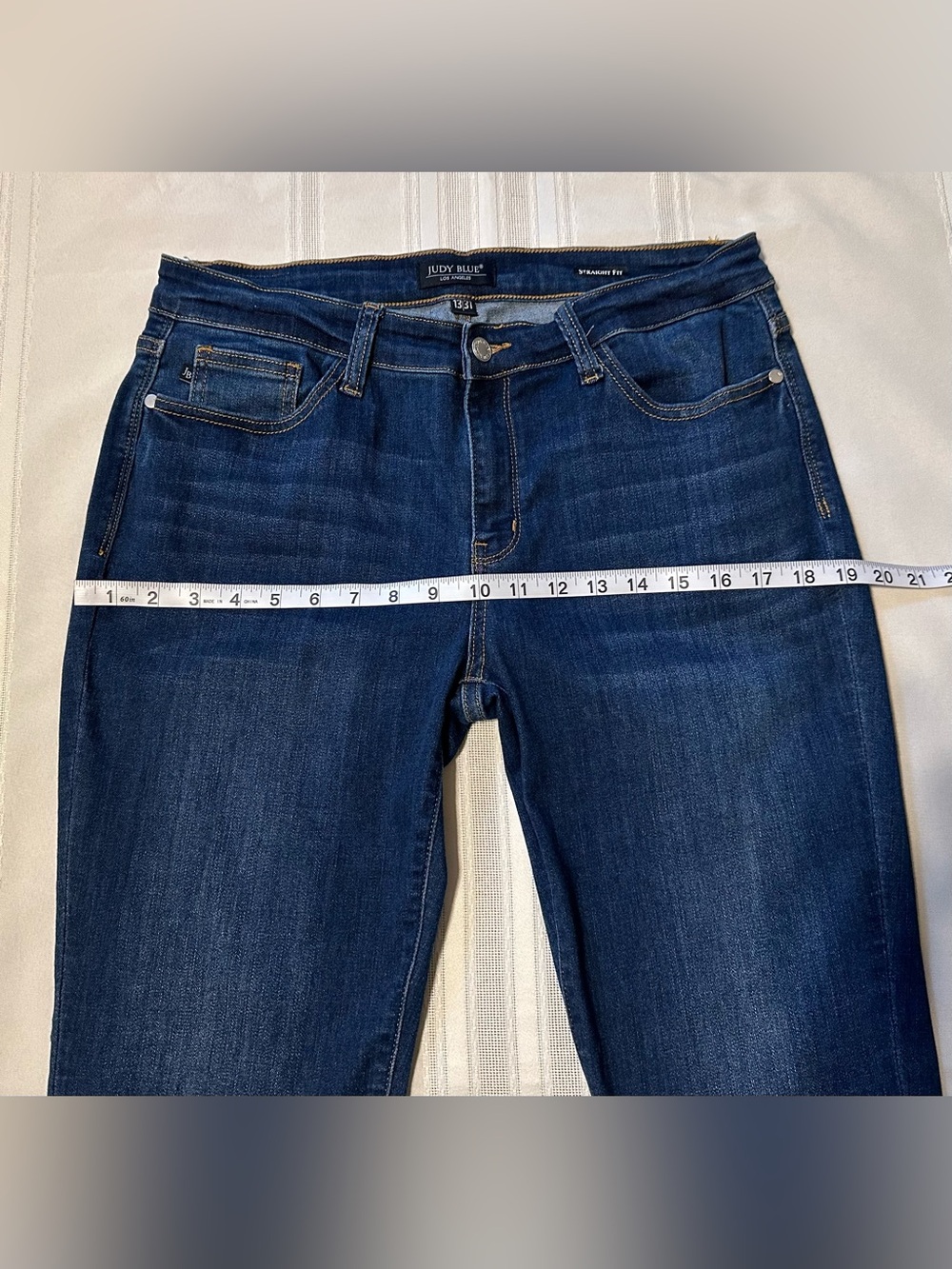Judy Blue Straight Fit Medium Wash Denim Jeans Women’s 13/31 - Picture 8 of 16